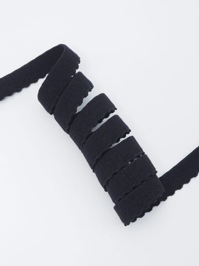 Резинка отделочная черная ажурная ширина 10 мм