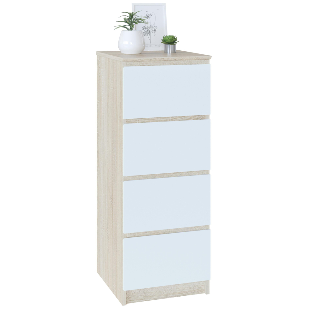 Комод Сокол Т-4р  Дуб сонома/белый