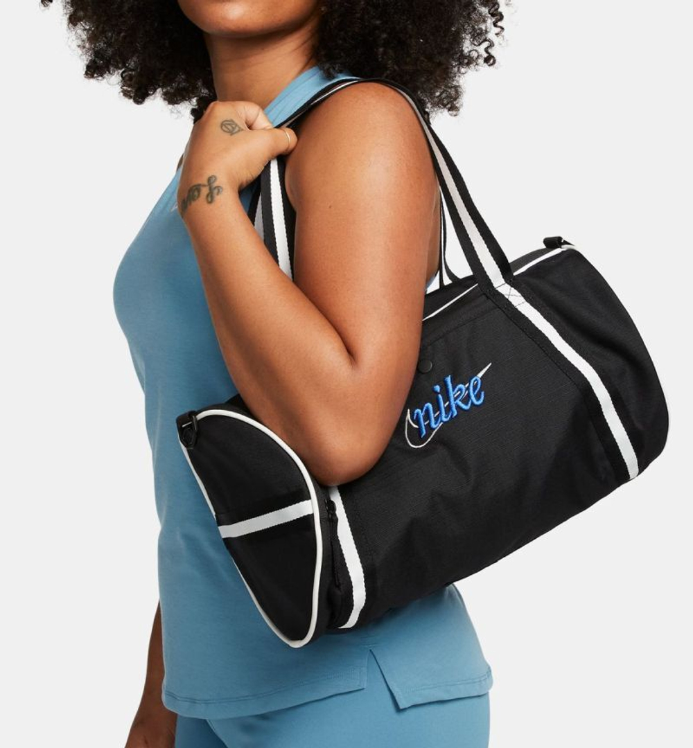 Сумка спортивная Nike Heritage Retro Duffel Bag - black/black/hyper royal