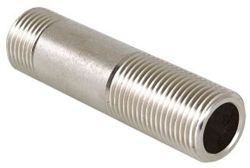 Сгон Valtec 1/2" х 100 мм НР с наружной резьбой латунный никелированный VTr.653.N.0410