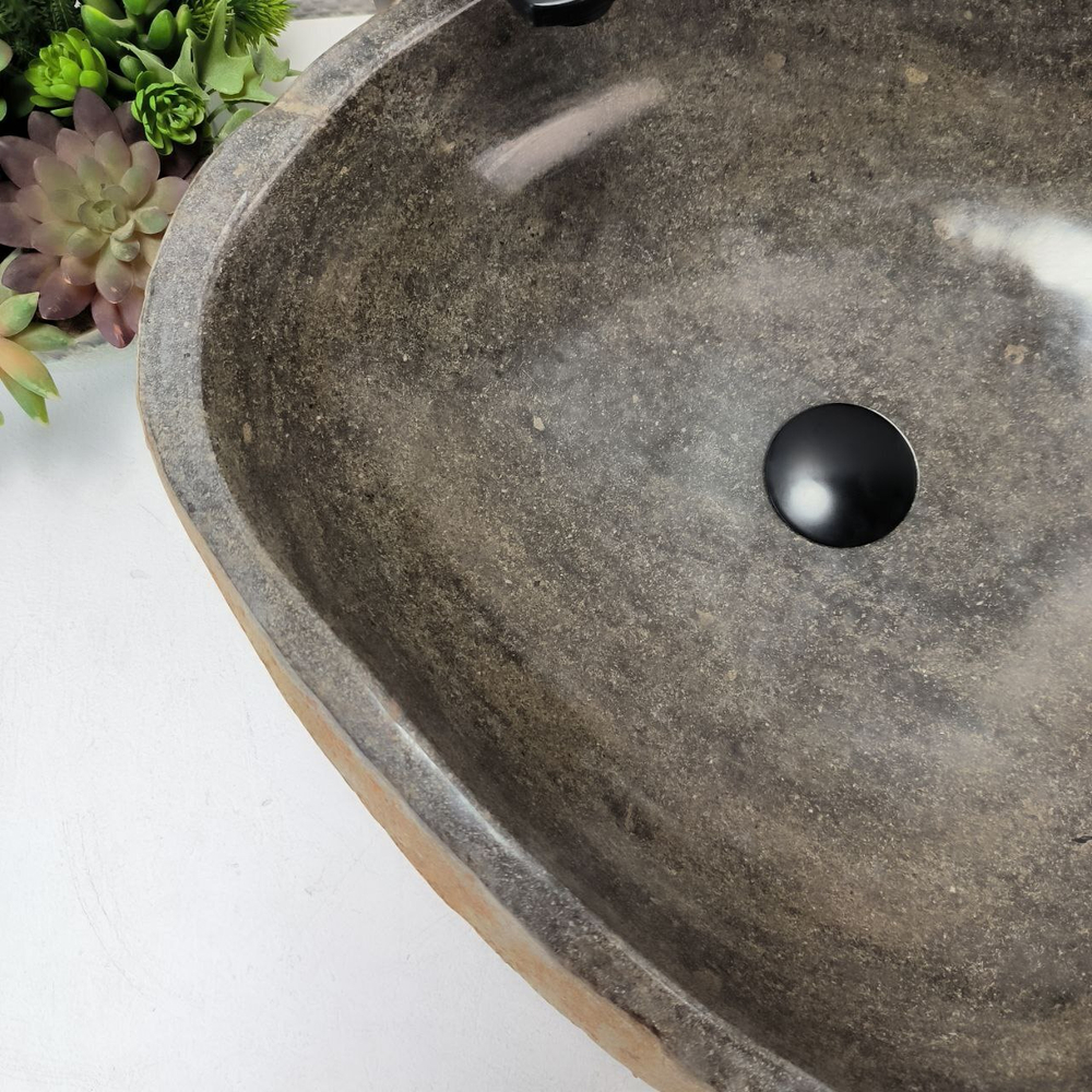 Раковина из речного камня RS-63363 (53*48*15) 0123
