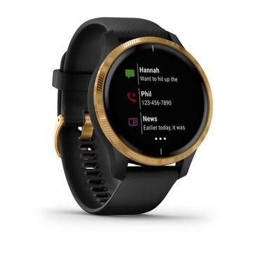 Умные часы Garmin Venu черные с золотистым безелем