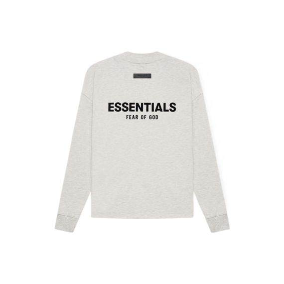 Fear of God Essentials SS22 Ls Tee Light Oatmeal Logo T