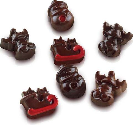 Форма для запекания Silikomart Forma do czekoladek Scg23 Choco Winter, круглая, силикон