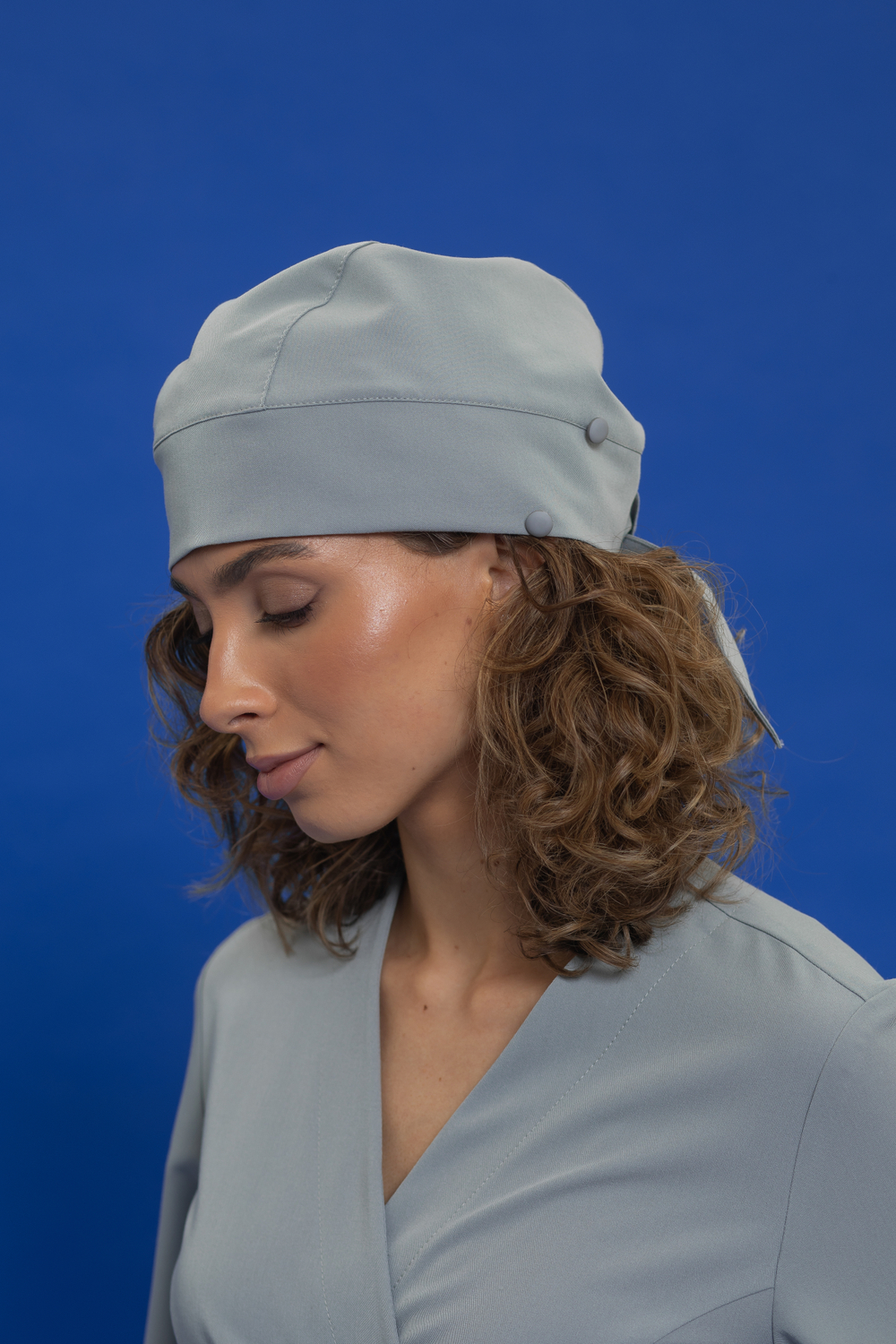 Шапочка с фиксаторами женская