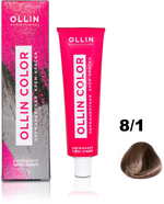 OLLIN COLOR 8/1 светло-русый пепельный 60мл Перманентная крем-краска для волос