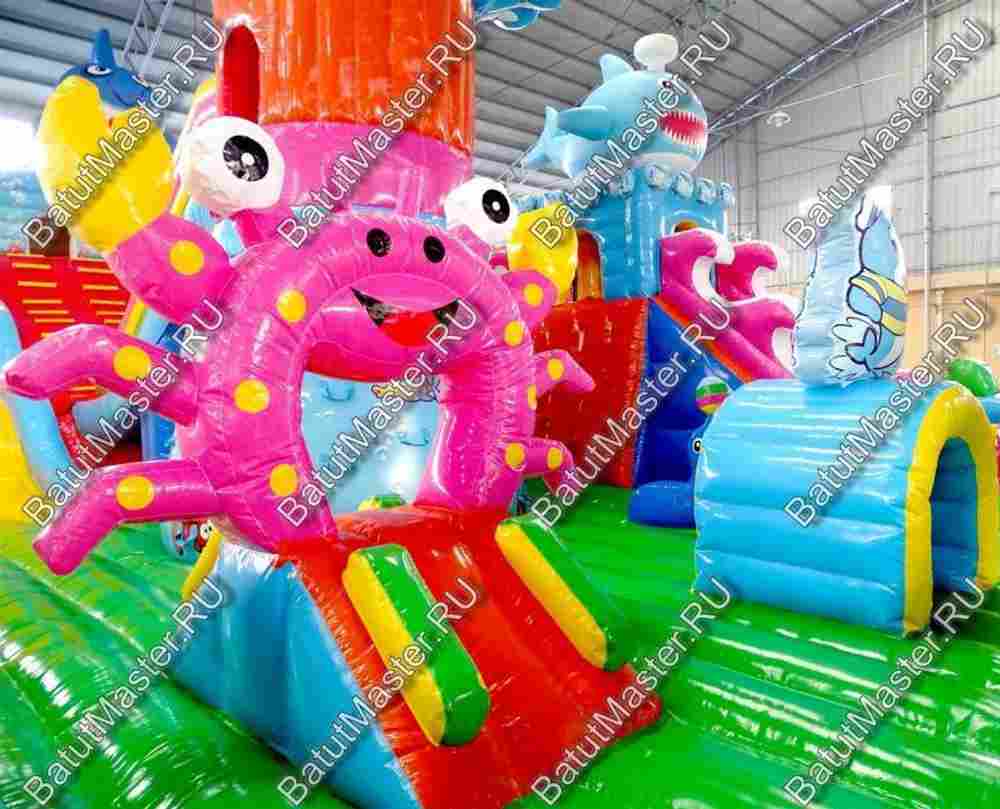 Коммерческий надувной батут "На морском дне" 15*8*7 м