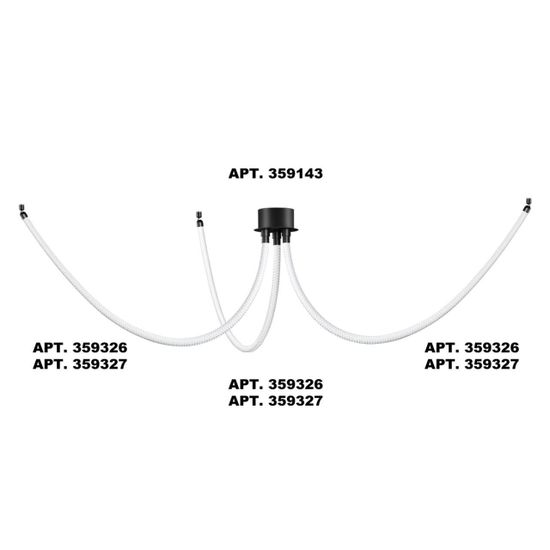 359327 KONST NT24 066 черный Светильник светодиодный IP20 LED 4000K 14W 170-265V 1360Лм RAMO