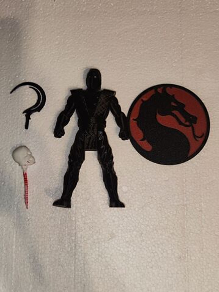 Подвижная фигурка "Нуб Сайбот" Mortal Kombat, пластик, цвет черный