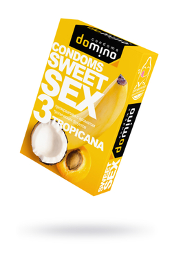 Презервативы Luxe DOMINO SWEETSEX, тропические фрукты, 3 шт