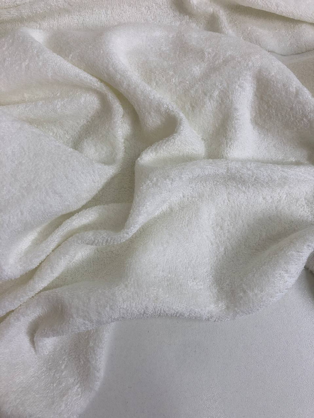 Трикотаж хлопок, белый махра, хб/пэ VT