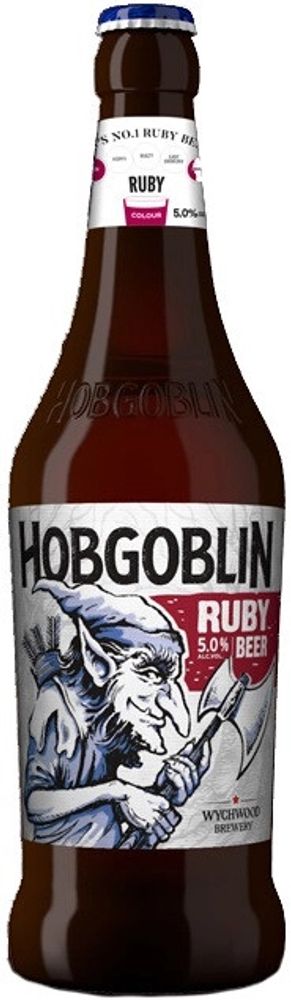 Пиво Вичвуд Брювери Хобгоблин Руби / Wychwood Brewery Hobgoblin Ruby 0.5 - стекло