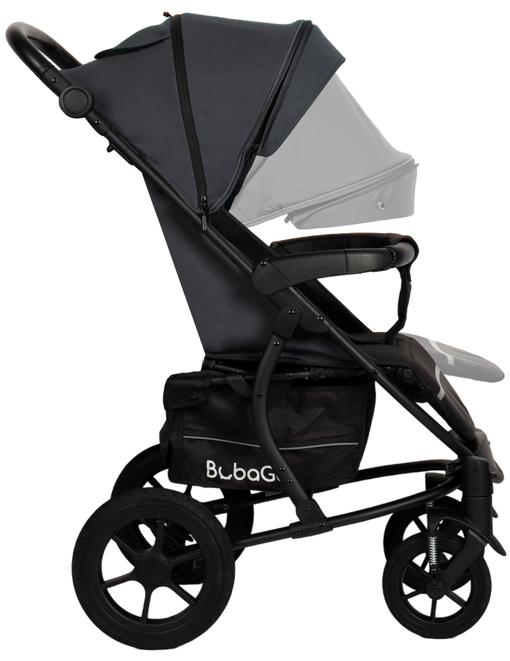 Коляска детская прогулочная Bubago арт.BG 129-1 MODEL ONE цвет темно-серый