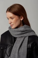 Оренбургский шерстяной шарф Ш501-03 серый