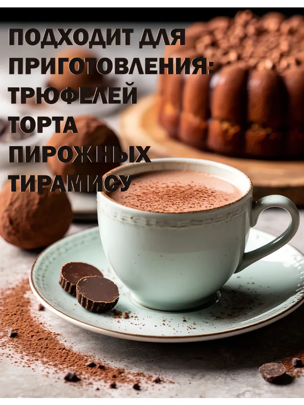 Какао-порошок 250г алкализованный Gerkens Cacao GHR
