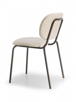 Стул металлический c обивкой Scab Design Si-Si Bold, бронзовый, белый