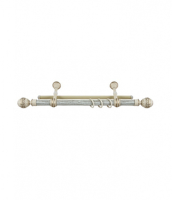 Карниз круглый Legrand Валанс 2-х  рядный 2400 мм