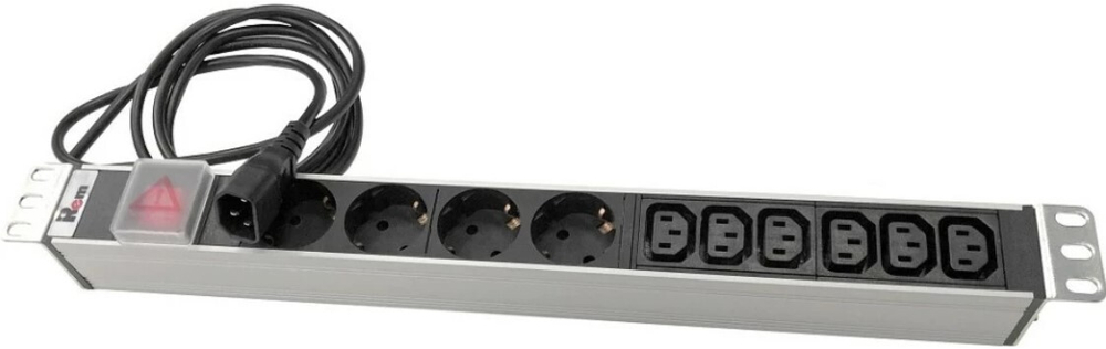 Блок розеток 19", 10 розеток ЦМО R-10-4S-6C13-V-440-1.8