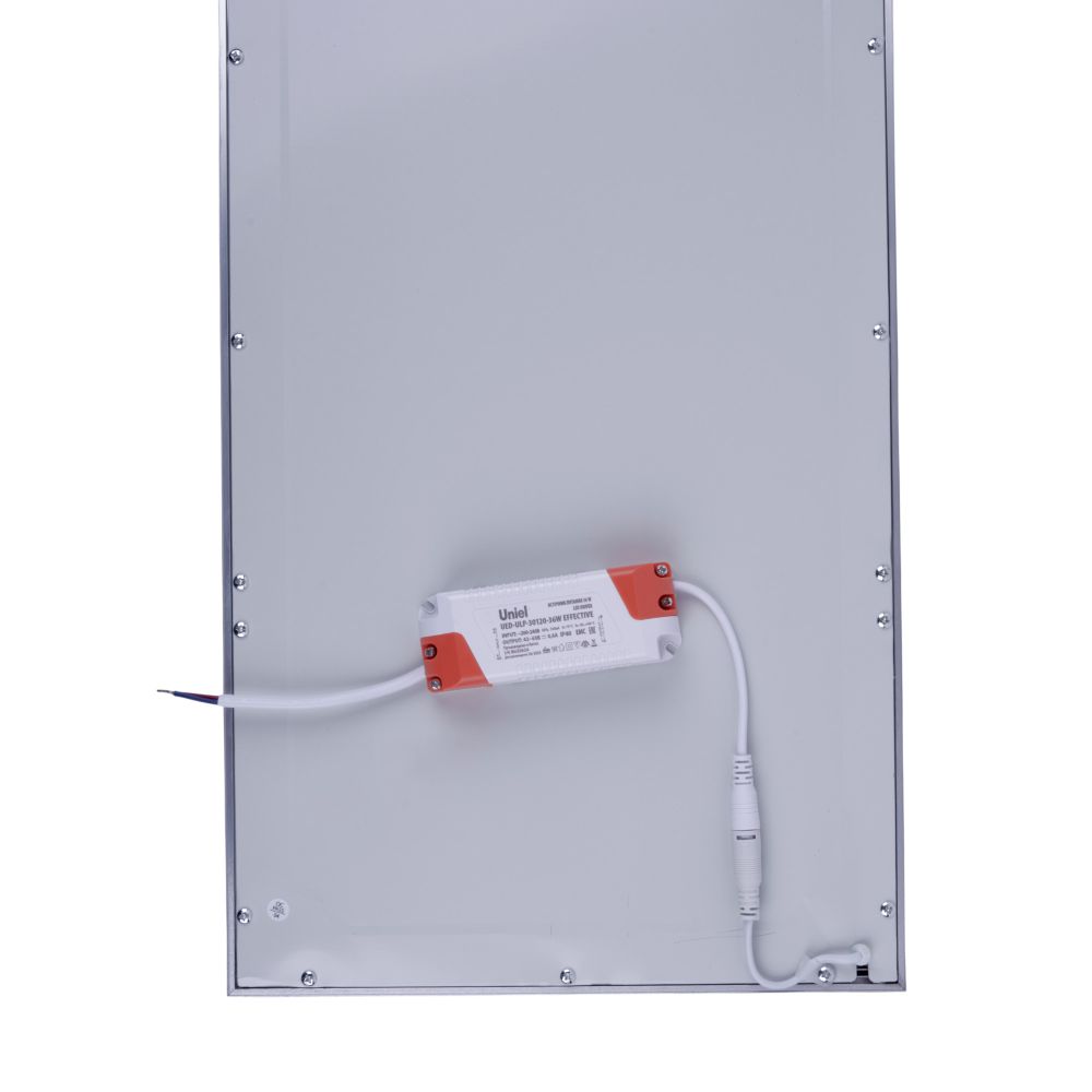 ULP-30120-36W-NW EFFECTIVE SILVER Светильник светодиодный потолочный встраиваемый. Белый свет 4000K. Корпус серебристый. В комплекте с и-п. ТМ Uniel.