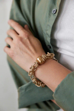 HMG 1131 карамель Браслет Византия  арт.1390