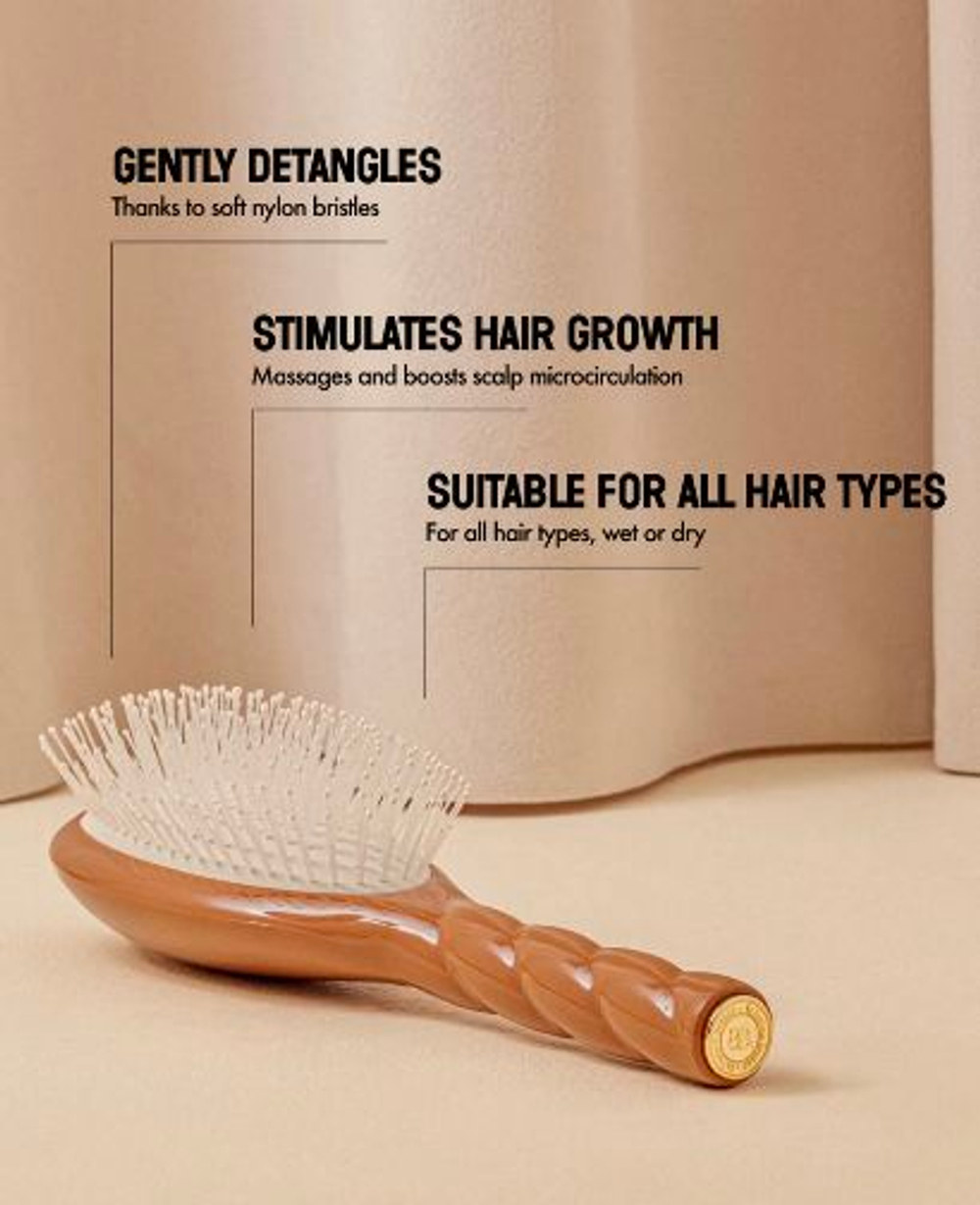 La Bonne Brosse Массажная расческа для волос N 04 Miracle Detangling and Massaging Brush - Pink