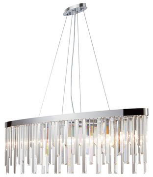 Люстра подвесная 8*Е14 2113/09/08PL хром Venecia Stilfort