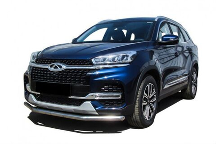Защита переднего бампера (нержавейка) Chery Tiggo 8 (2018-2023) d57