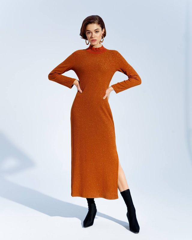 Платье трикотаж, люрекс