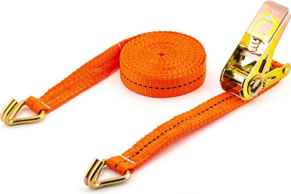 Ремень для крепления груза, храповый механизм, лента 25 мм x 5 м, 800 / 1600 кг (РК085)