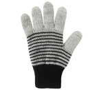 Перчатки "Анжу" серый меланж/черный р.16, 1 шт.