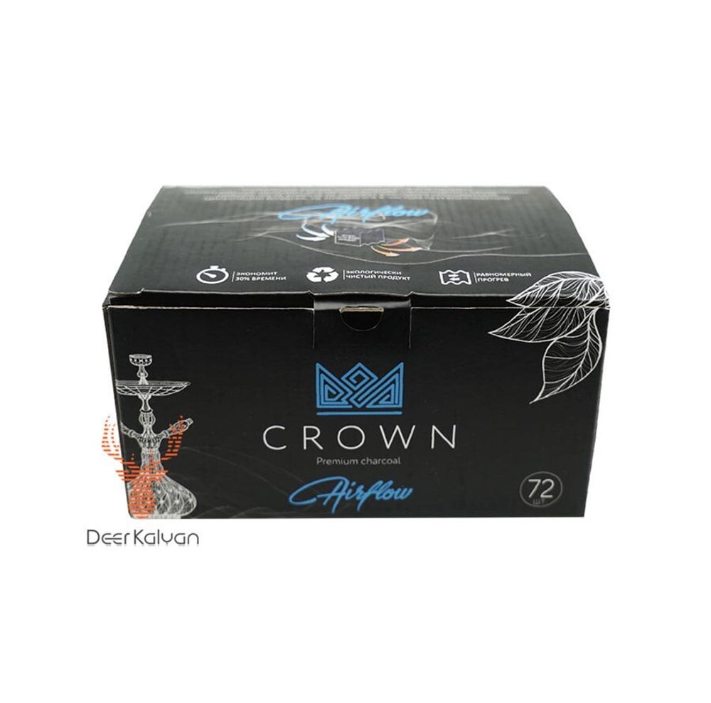 Уголь для кальяна &quot;Crown Airflow&quot; (25 мм.) 72 шт.