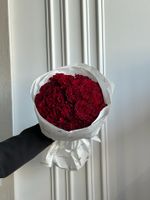 Букет из красной одноголовой розы 25 шт