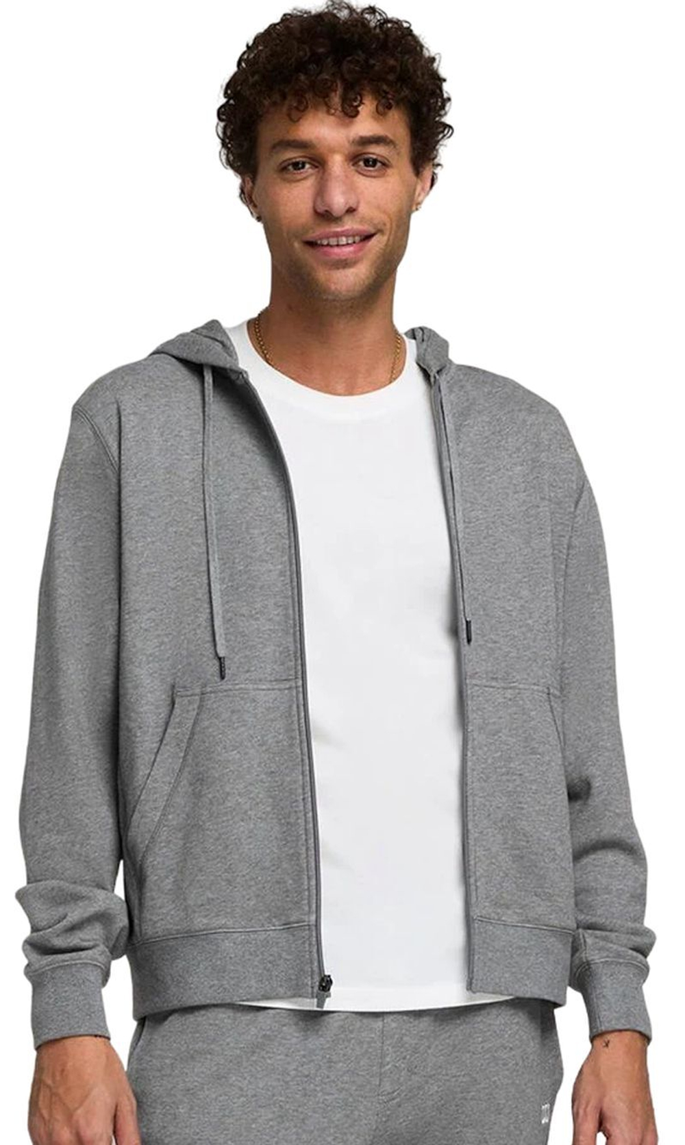 Мужская теннисная кофта Wilson Unisex Team Zip Hoodie - серый