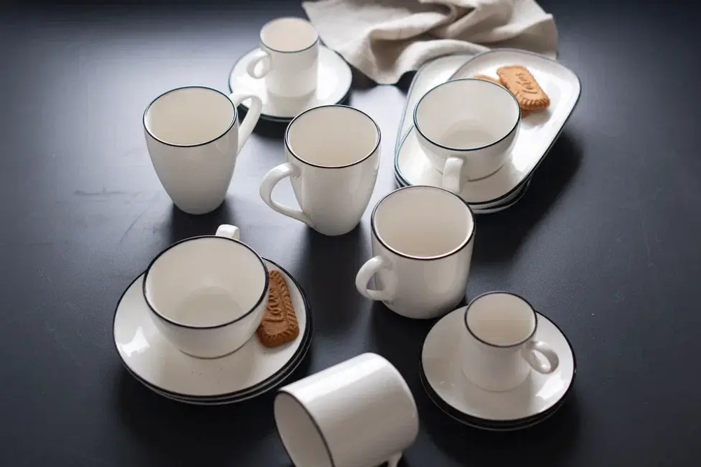 Modest Black Ring Чашка кофейная 80мл ID Fine