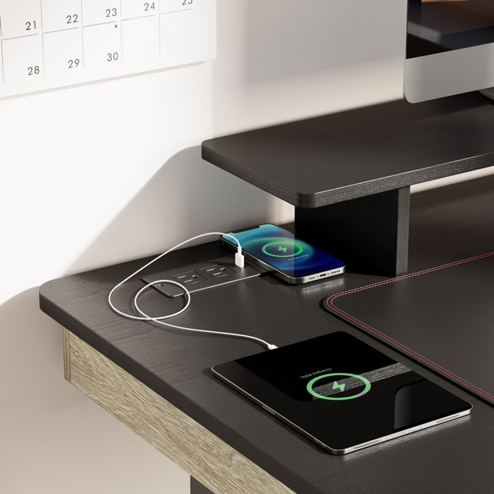 Стол для компьютера c электрической регулировкой по высоте и 2 ящиками EUREKA ERK-ED-I47-OG