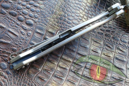 Складной нож REPTILIAN САРГАН-03 c клинком из стали D2, рукоять Stainless Steel