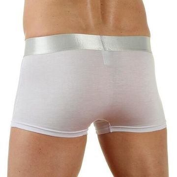 Мужские трусы боксеры белые Emporio Armani в сетку