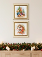 Набор из двух картин "Лошадь - символ 2026 года"