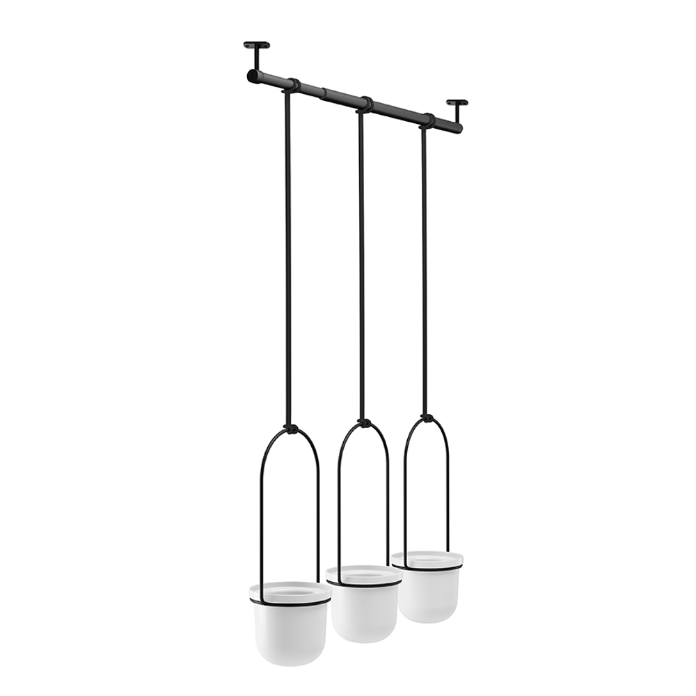 Набор подвесных горшков для растений triflora, белый, 3 шт.