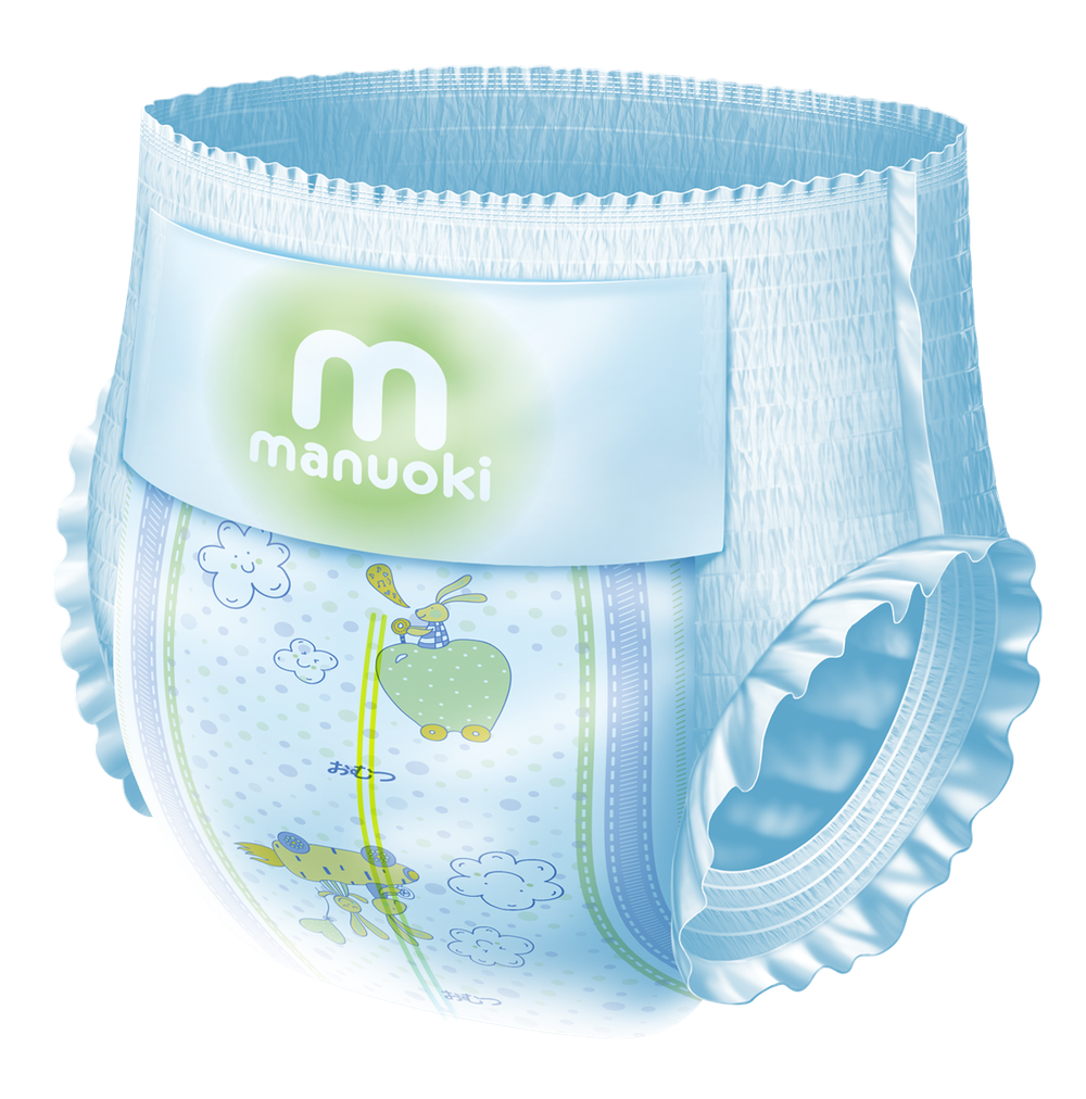 Подгузники-трусики Manuoki XL 12+кг 38 шт