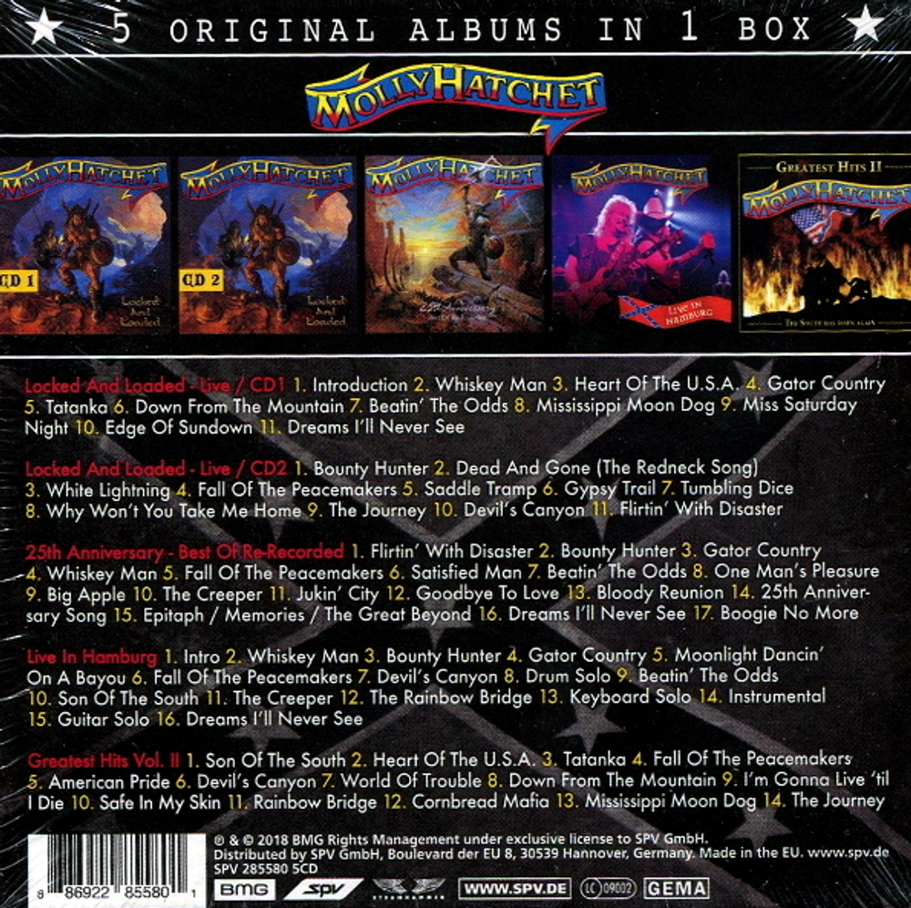 Molly Hatchet / 5 Original Album In 1 Box (5CD)
