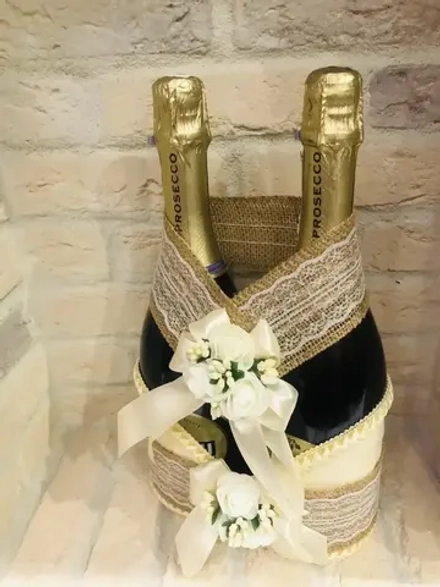 Украшение на шампанское