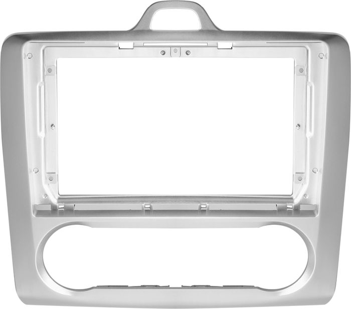 Магнитола для Ford Focus 2 2004-2011 (климат, рамка серебро) - Teyes CC3L монитор 9" IPS на Android 10, CarPlay, 4G SIM-слот