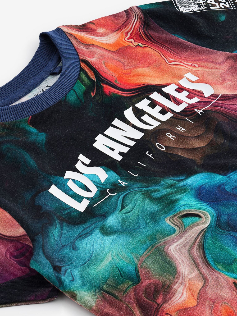 Футболка для мальчика Next AB5-716, Черный, Голубой, Бежевый