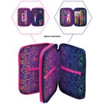 Пенал 2 отделения, 200*140*45 Berlingo "Surprised cat 2", полиэстер