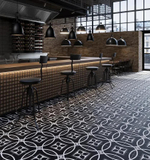 Staro Carpets Pre-cut Rondo Grey Black Joint 60x60