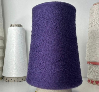 KING - Botto Giuseppe; 30% кашемир, 70% меринос; 2400м/100гр (2/48); col.677 Falke, цвет: фиолетовый