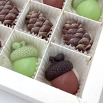 Пластиковая форма для конфет Желудь 4 ячейки