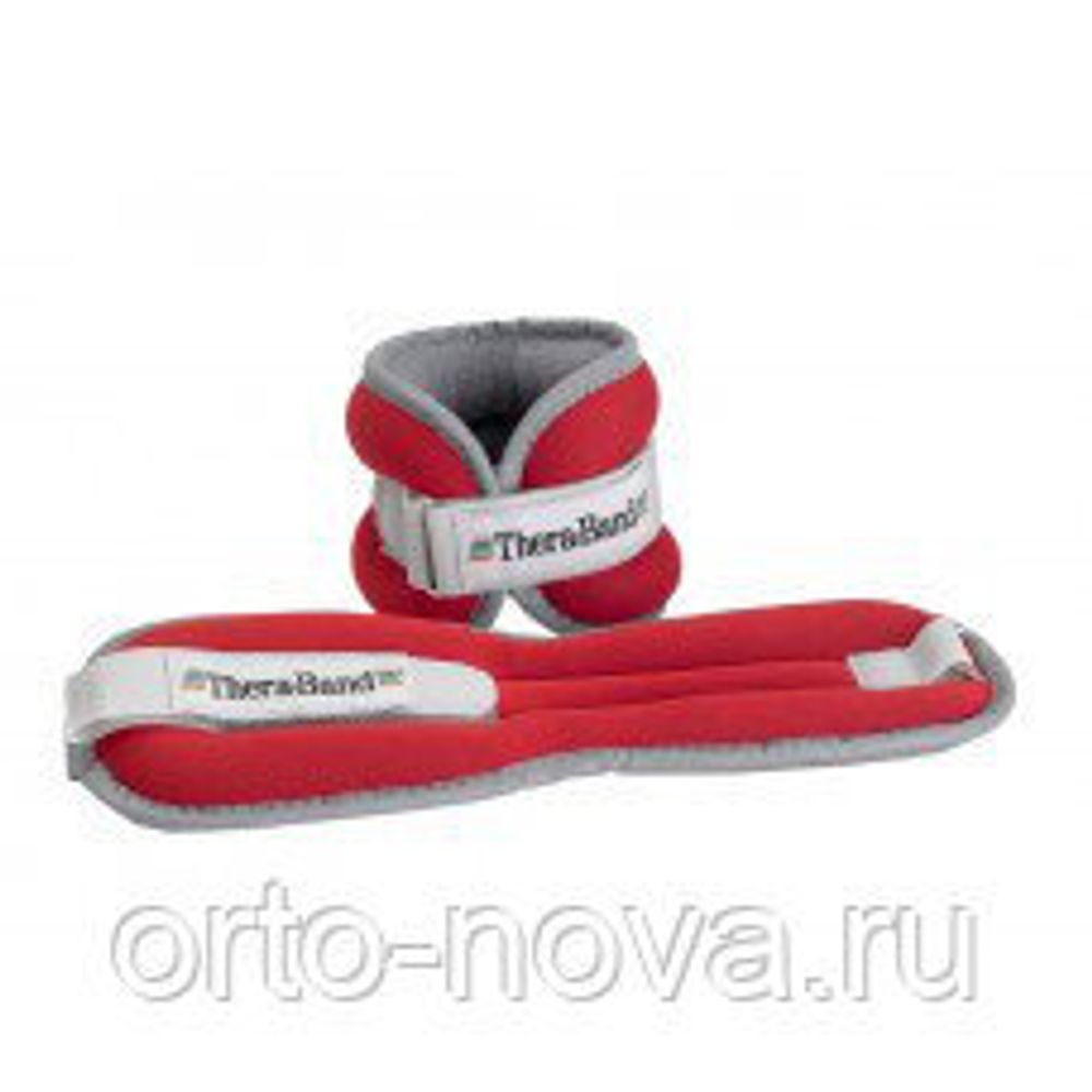 Манжеты-утяжелители Thera-Band красные 2LB (пара)