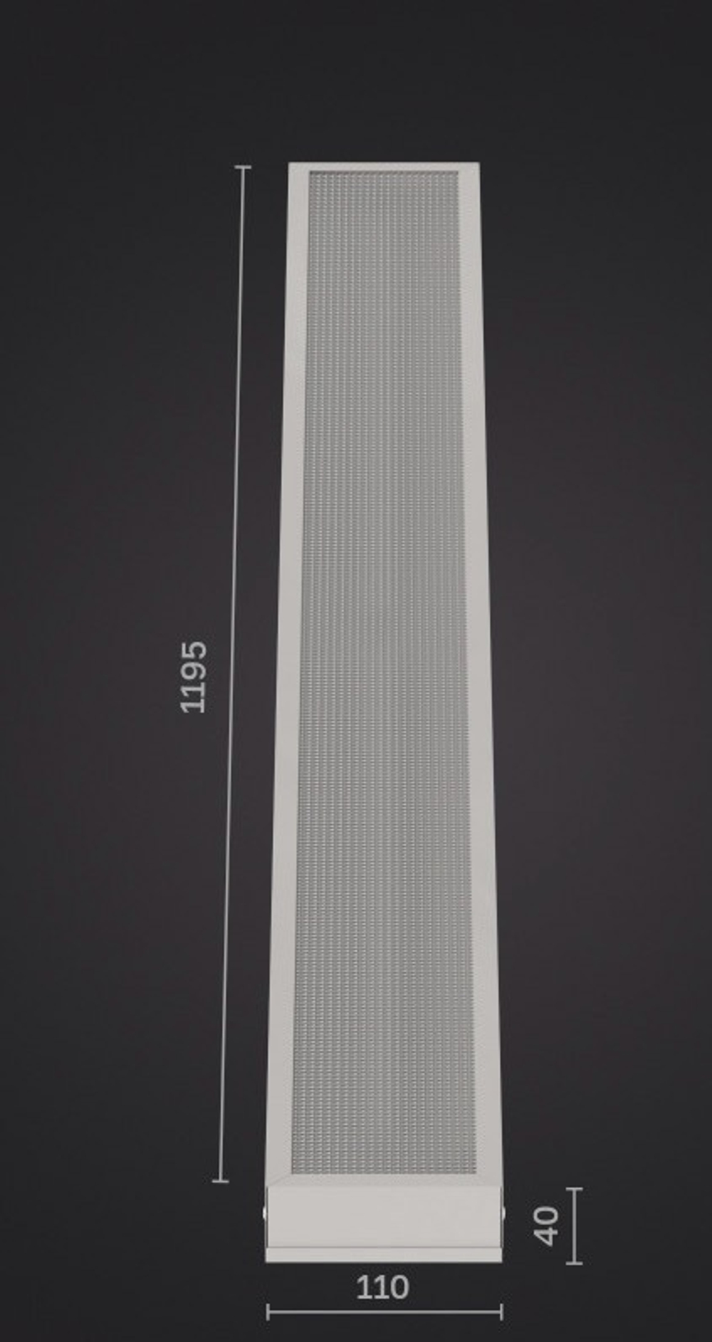 Светильник LED ДВО 35Вт 6000К 4200Лм IP40 призма 1195х110х40мм DARKLUM